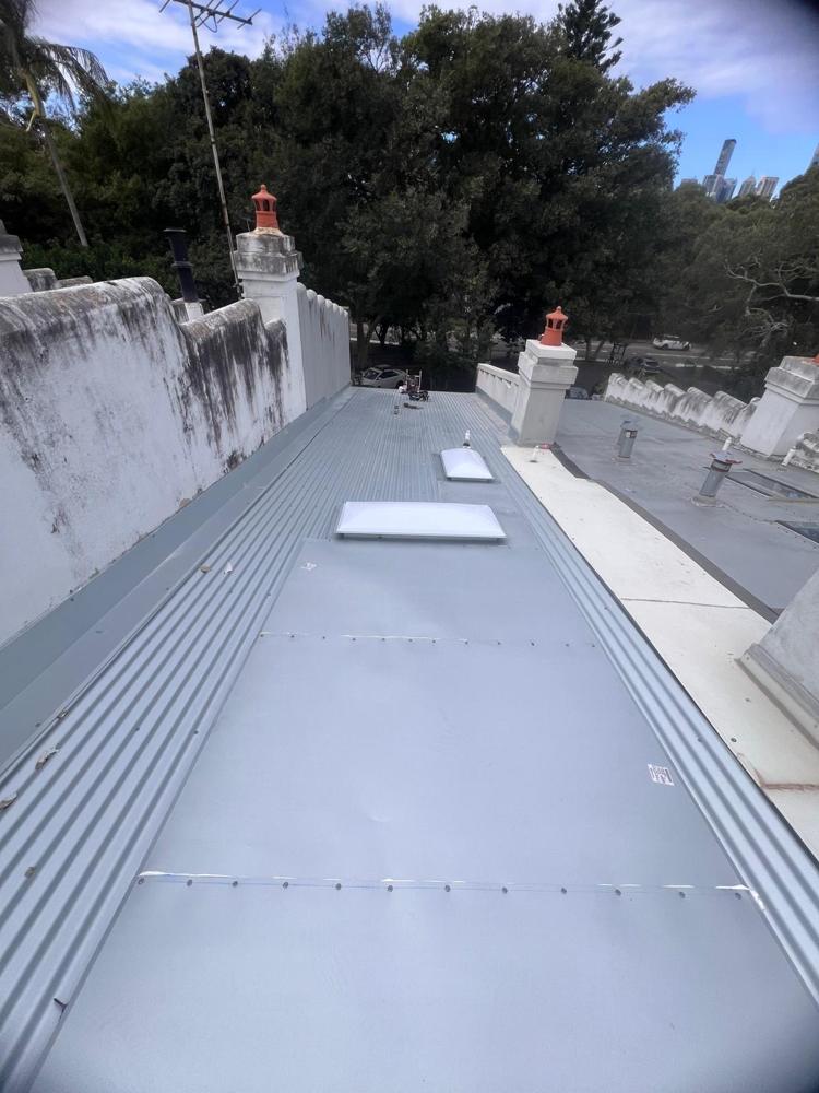 Re-roofed heritage terrace with new skylight
